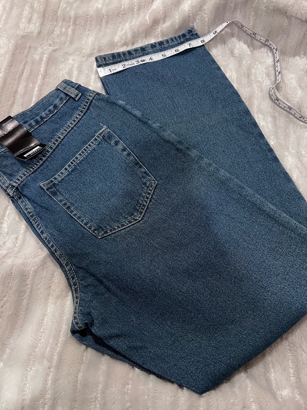 George Women's Straight Leg Jeans in Dark Blue Denim
